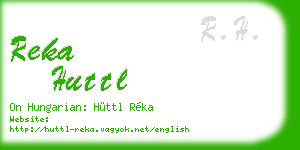 reka huttl business card